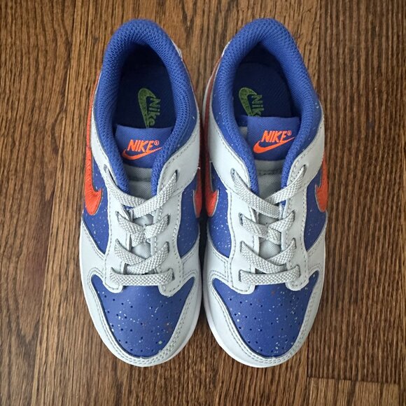 Nike Toddler Kids Dunk Low Photon Dust Blue Orange Size 10C - Picture 1 of 5
